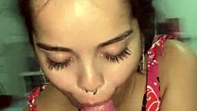 Debora Prado Jerking Off And Giving Deep Sloppy Blowjob