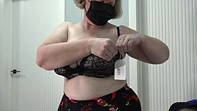 Bouncing Big Boobs in New Bras