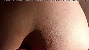 hey, i spied on this busty latina brunette bathing a guy in feminine clothes, then came in and fucked her pear-shaped ass hard