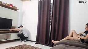 Technician Catches Housewife Masturbating During Repairs! Rough Spanking And Monster Cock Fucking Follows!