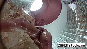 Christy And Dahlia Enjoy Hot Shower Lesbian Fun