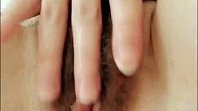 Young Russian Student Fingers Pussy And Anus In Black Stockings