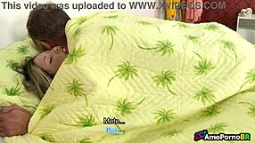 Blonde Teen Stepdaughter Fucked Without Condom