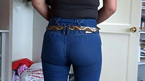 After FUCKING, pull up JEANS for ASS cumshots