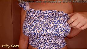 i licked my own nipples as a hot milf, feeling amazing with big tits