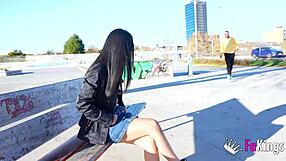 Can the Asian Latina handle two monster cocks in a rough threesome?