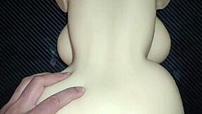 sally begs for anal sex in doggy position, i cum in her gaping asshole