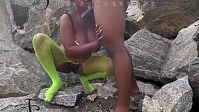 Seduced Tourist Guard Fucked on Rock