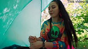 she jerked me off for free in the tent