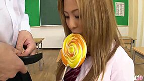 dude, this perverted teacher creampies a hot japanese student... wild! 😈