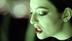 Disclosure's song magnets featuring lorde, with emo goth kissing in pantyhose