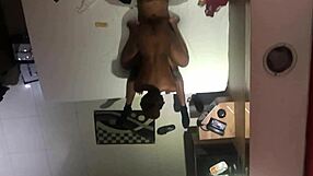 hidden pov cam captures sexy young ecuadorian in brazilian casino motel, bent over for big black cock