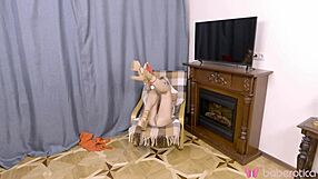 Solo hot blonde Jessika Blond rubs wet shaved pussy in stunning 4K. Watch her tease every inch with small natural tits.