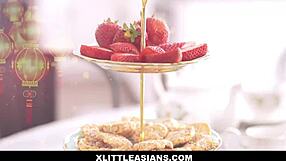 Dolled Up In A Cute Dress, Asian Teen Kimmy Kim Plays Tea Time With David Lee And Gets Bent Over Fucked With Clothes On.