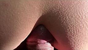 hey, i spied on this busty latina brunette bathing a guy in feminine clothes, then came in and fucked her pear-shaped ass hard