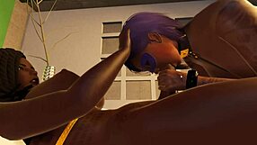 Watch the Latina suck that black cock from the futanari?