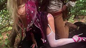 Suzie Best and Valerie Pearl lead wild orgy in magic garden