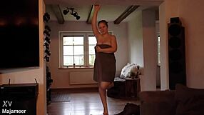 cowgirl riding until creampie with curvy bbw in hot trailer