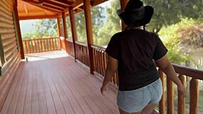 Oiled Babe Rides Rough in Homemade Scene