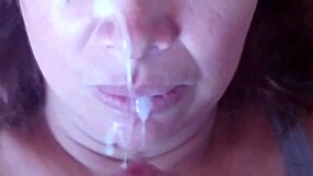 Stepmom Takes Four Loads in Mouth and Face with Raw Latina Heat