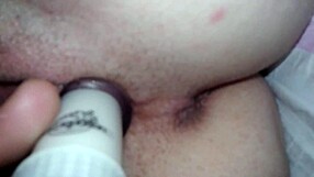 joice's pussy climaxes with vibrator and cum in jerk off instructions session