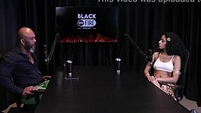 bibi hourani shows off her tattoos and talks about her achievements in sheer red