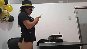 Horny Milf Reveals Wet Hairy Pussy In Intense Vibrator Masturbation Leading To Cum