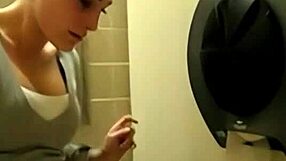 Quick Cum Session in the Toilet with Mommy