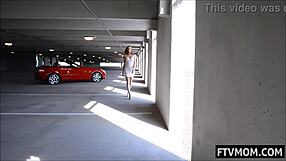 i saw a milf flashing her upskirt in public with heels