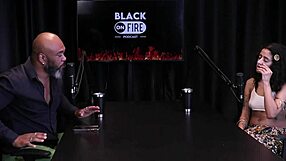 bibi hourani shows off her tattoos and talks about her achievements in sheer red