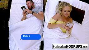 Bratty Blonde Intensely Fucks Lucky Step-Brother