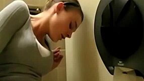 Quick Cum Session in the Toilet with Mommy