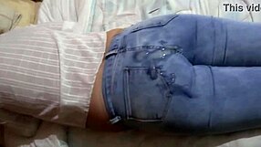 After FUCKING, pull up JEANS for ASS cumshots