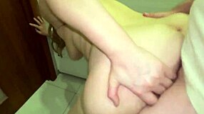 stepson and stepmom in bathroom