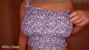 i licked my own nipples as a hot milf, feeling amazing with big tits