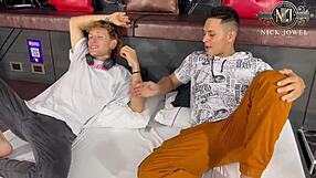 threesome with friend and chubby prepaid slut