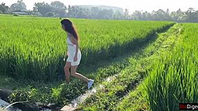 Cute Rice Picker Chooses Sex Over Cash for Her Work Today
