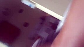 Solo guy tugs his small cock intensely