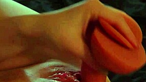 Slow-Motion Closeup of Fucking My Cute 18+ Pussy to Orgasm in Bed