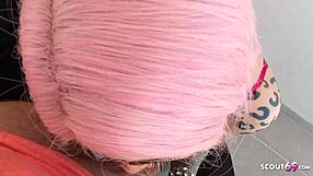 Pink Hair Latina Bitch Penny Unicorn Pickup And No Condom Fuck By German Old Tourist