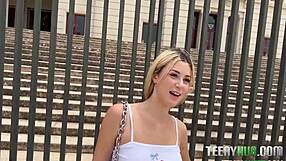 Petite Spanish Blonde Desperate For American Cock