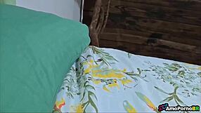 Mother-in-law bent over in doggystyle with stepson while husband watches in brazilian cuckold scene