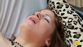 two brunette lesbians finger each other tight