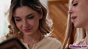 Demi Hawks contrasts innocence with steamy lesbian lessons from Kait