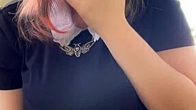 alt milf nextdoor says, i'm smoking outback with my big tits