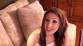 Eighteen-Year-Old Brunette Chloe Morgan Gets Pounded Hard in Lingerie