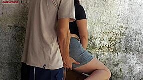 my wife was out, and the short maid took my cock inside her in the house