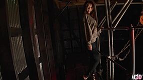 slutty japanese ayaka minamino in ripped jeans gets creampie