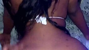 Latina babe deepthroats monster cock before getting her ass fucked