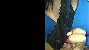 my wife feels so excited as she strips and rips her clothes in this emotional performance